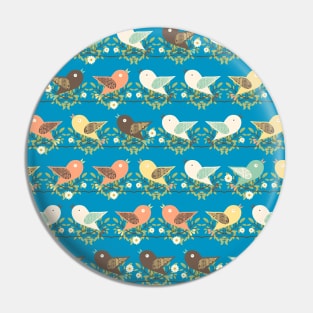 Assorted birds pattern Pin