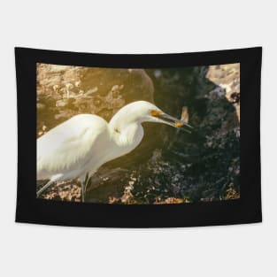 Heron with Prey Tapestry