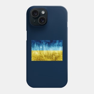 Vintage Ukraine flag, design with main colors of Ukraine Phone Case