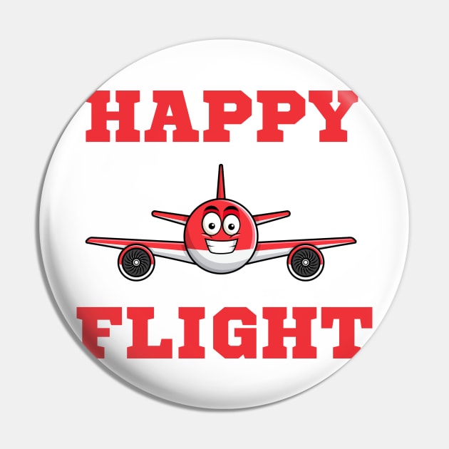 Happy Flight Pin by Arch City Tees