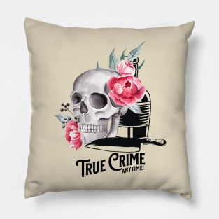 True Crime in Black Pillow