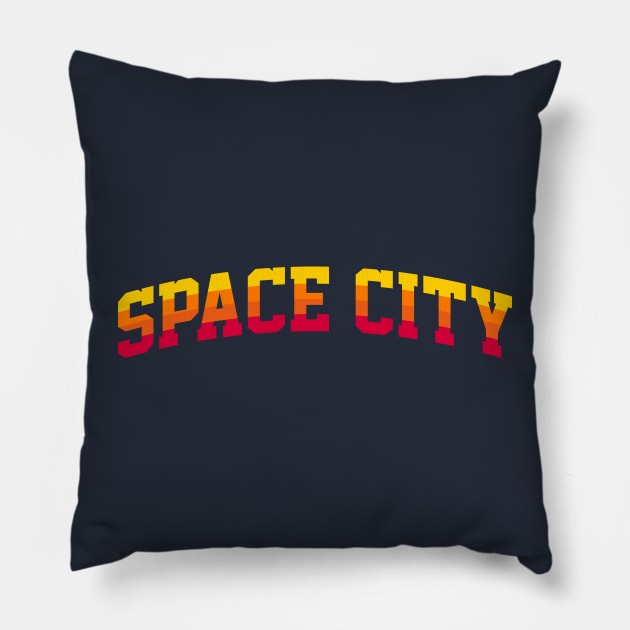 Space City Pillow by CC0hort