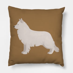 Berger Blanc Dog Standing Pillow