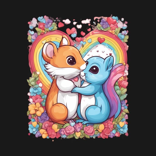 Romantic Couple Squirrel by animegirlnft