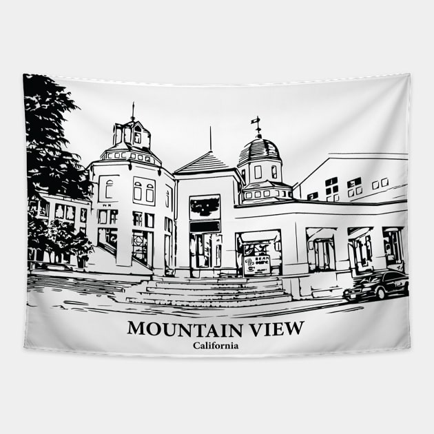 Mountain View - California Tapestry by Lakeric
