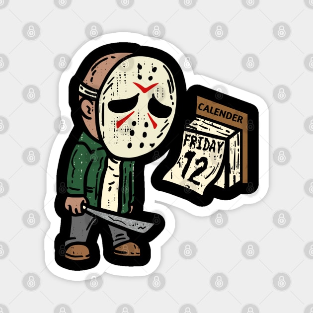 Friday The 12th Magnet by AimarsKloset