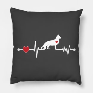 German Shepherd Heartbeat Pillow