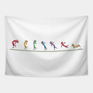 kokopelli jammin' Tapestry