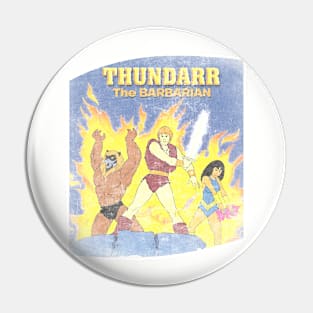 Thundar The Barbarian 80s tv Pin