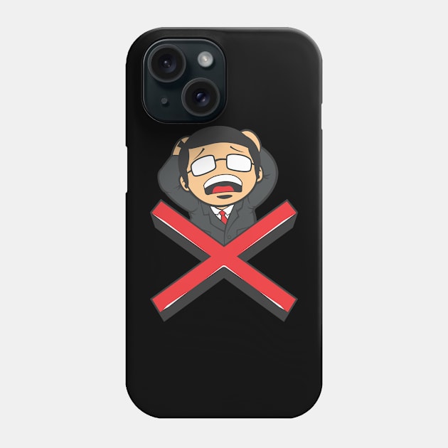 Businessman with Cross Frustation Phone Case by Asykar