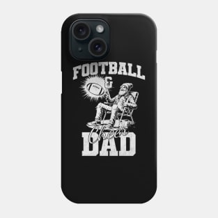 Father's Day Cheerful Football Dad Vintage Chair & Ball Phone Case