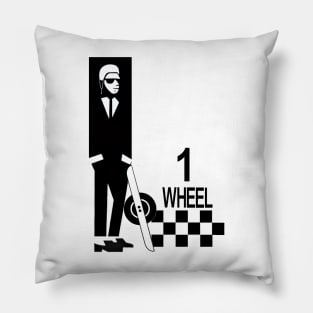 Ska man onewheel rider Pillow