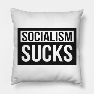 socialism sucks Pillow