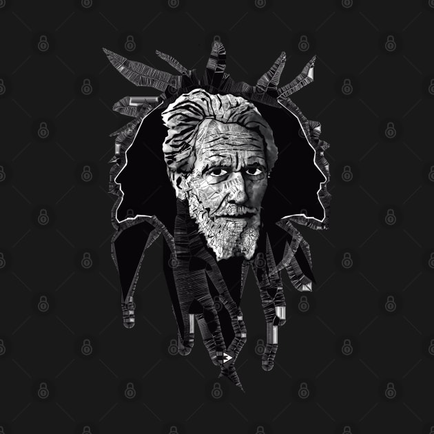 Ezra Pound in Black and White by Exile Kings 