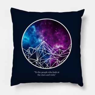 To the people who look at the stars Pillow