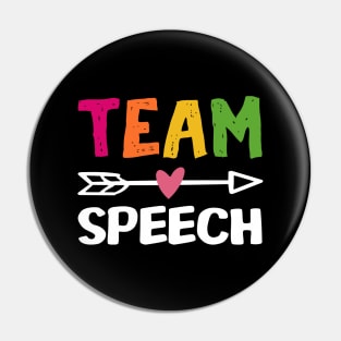 Speech Teams Pin