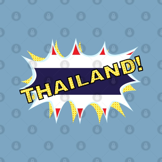 Thailand flag starburst by mailboxdisco