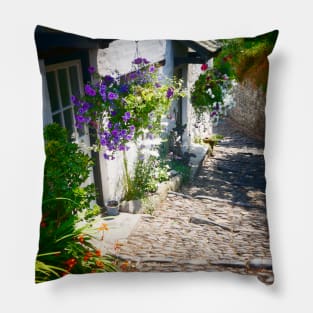 Clovelly Steps, Devon, UK Pillow