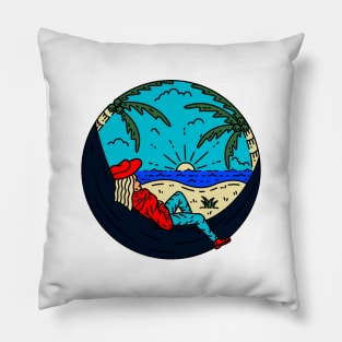 Relax on the Beach Pillow