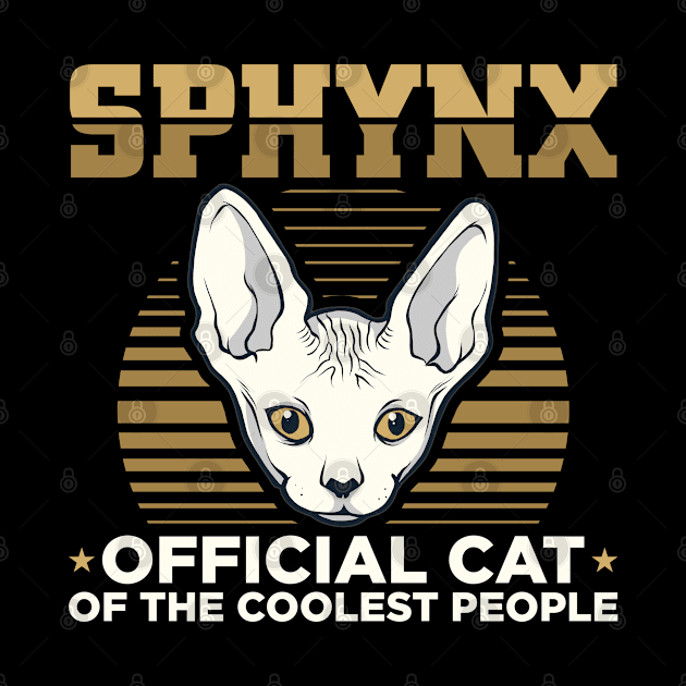 Sphynx Cat Of The Coolest | Sphinx Cat by Streetwear KKS