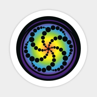 Hex Spiral Crop Circle Magnet