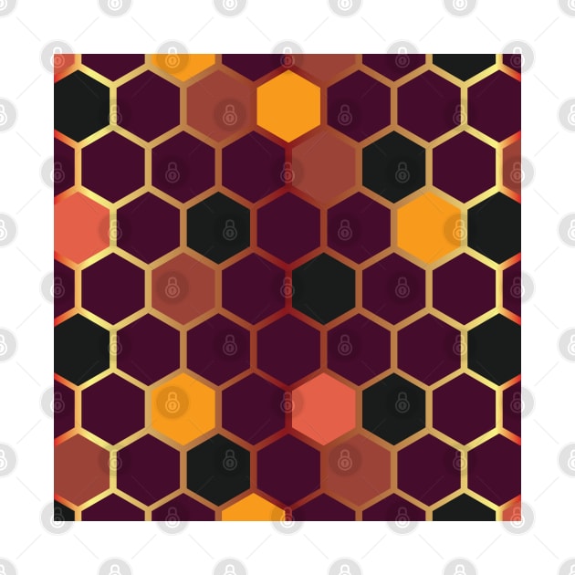 Honeycomb Seamless Pattern 001#002 by jeeneecraftz