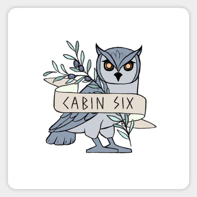 Cabin Six - Athena - Percy Jackson - Camp Half-Blood -  Sticker for Sale  by gingerbun