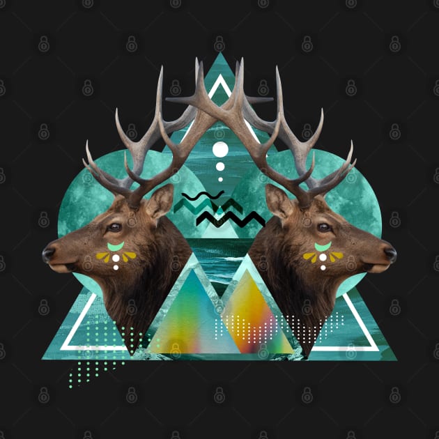 Geometric Deer by LR_Collections