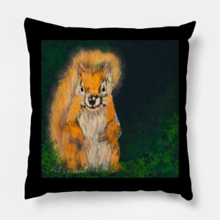 red squirrel Pillow