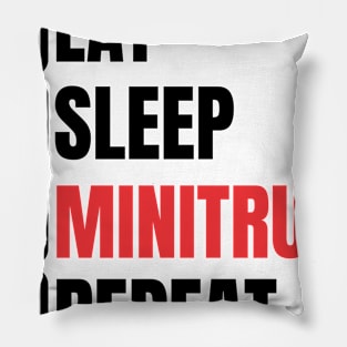 Eat Sleep Minitrucking Repeat Pillow