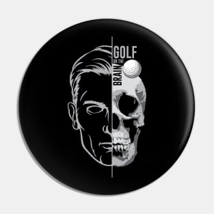 Golf on the Brain Pin