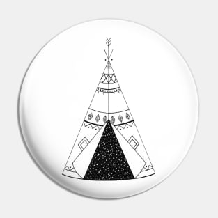 Teepee Galaxy Pin