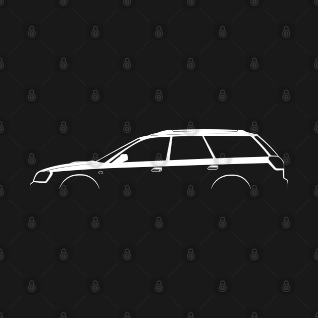 Subaru Legacy GT Touring Wagon (BH) Silhouette by Car-Silhouettes