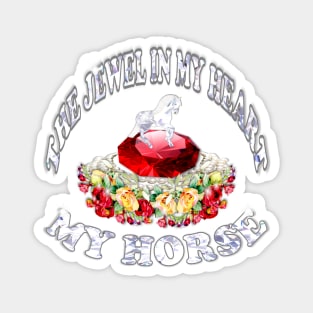 A Horse Lover Jewel Magnet