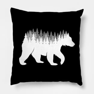 Grizzly bear forest Pillow