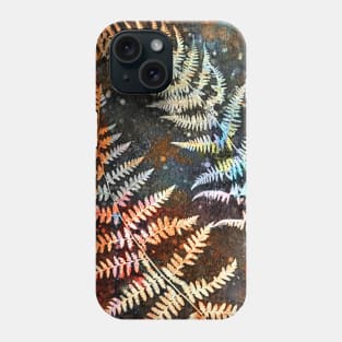 Rust fern print Phone Case