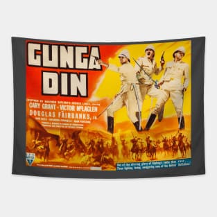 Gunga Din Movie Poster Tapestry