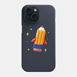 Pencil Rocket Phone Case