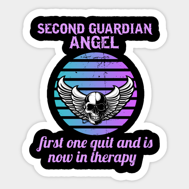Motorcycle Guardian Angel Therapy Custom Vintage Biker Biker Guardian Angel Sticker Teepublic