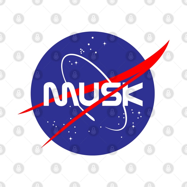 Musk NASA Space Logo by Sofiia Golovina