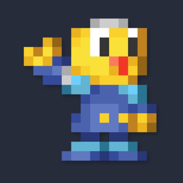 Servbot low-res pixelart by JinnPixel