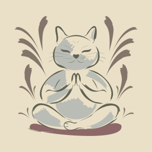 Meditating Cat T-Shirt