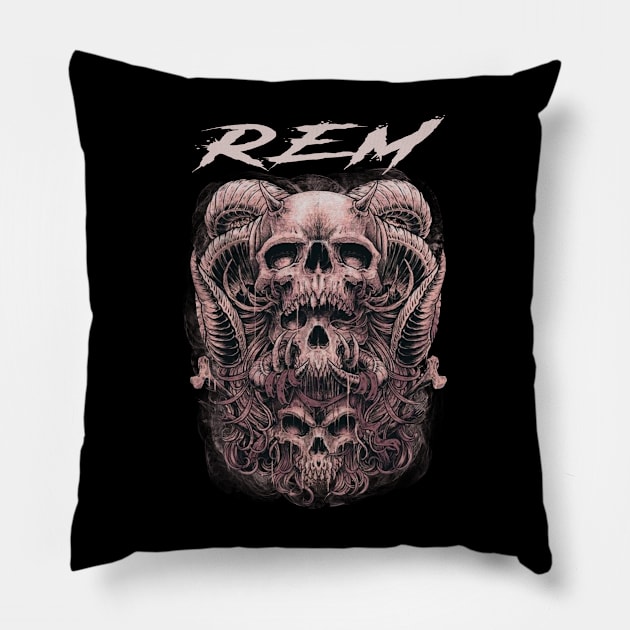 REM BAND Pillow by batubara.studio