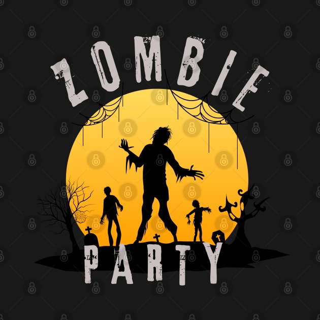 funny sayings zombie party day by Wifspin