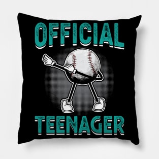 Official Teenager 13th Birthday Dabbing Basketball Pillow