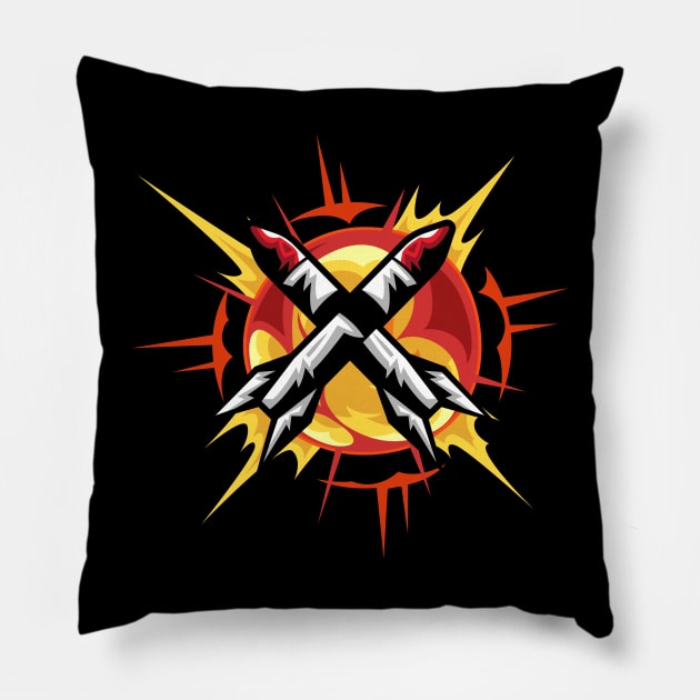 Legalize Nuclear Bombs Pillow by HobbyAndArt