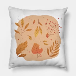 Fall / Autumn Leaves Pattern Pillow