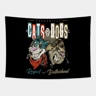 Cats and Dogs Tapestry