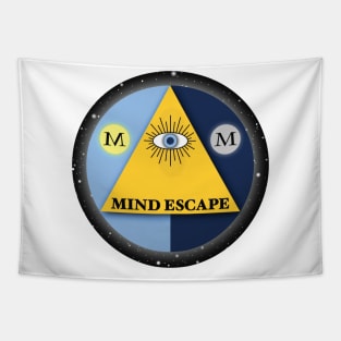 Mind Escape Logo on back Tapestry