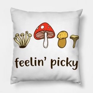 Mushrooms Collecting Forest Mushroom Picker Funny Pillow